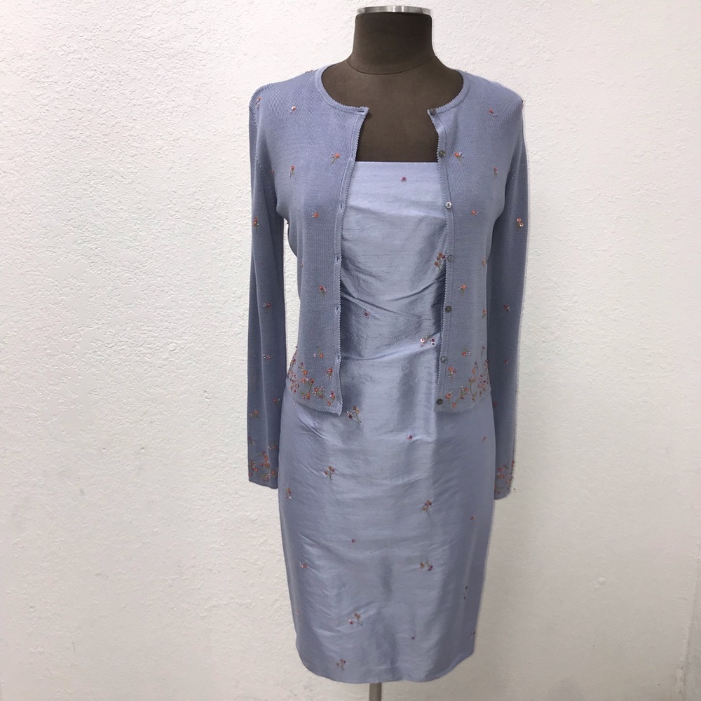 NWOT vintage  Ann Taylor Silk 2 Pc Dress Size 2